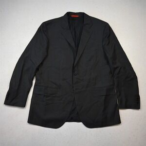 Isaia Napoli 46R Gray 100% Wool Aquaspider Italy Mens Suit Jacket Sport Coat